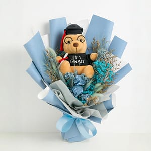 Sky - Preserved Graduation Bouquet